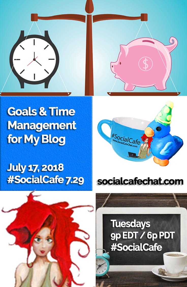 SocialWebCafe Twitter Chat Goals and Time Management for My Blog w/ @SocialWriter of @SocialWebCafe Summary %23SocialCafe