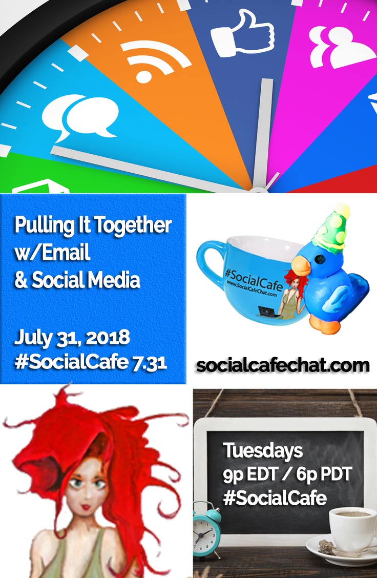 SocialWebCafe Twitter Chat Pulling It Together with Email and Social Media w/ @SocialWriter of @SocialWebCafe Summary %23SocialCafe