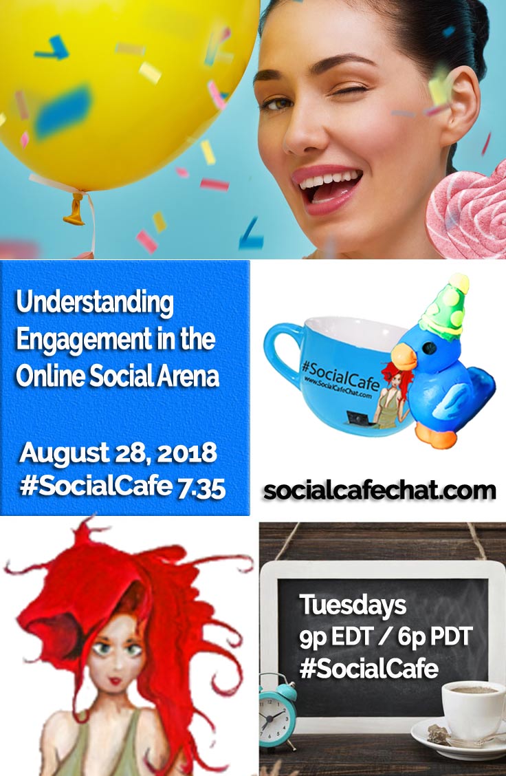 Understanding Engagement in the Online Social Arena w/ @SocialWriter of @SocialWebCafe Summary %23SocialCafe