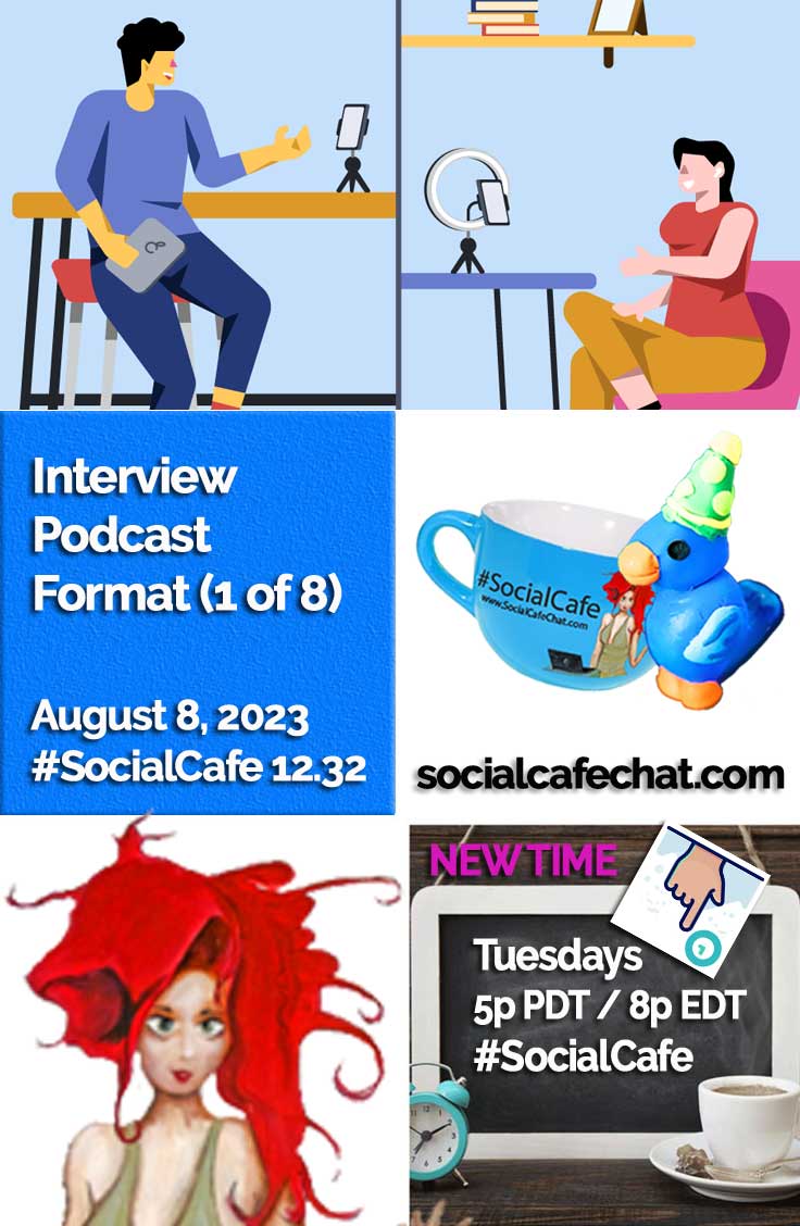 SocialWebCafe Twitter Chat Interview Podcast Format (1 of 8) w/ @SocialWriter of @SocialWebCafe Summary %23SocialCafe
