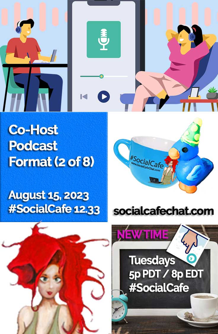 SocialWebCafe Twitter Chat Co-Host (aka Conversational) Podcast Format (2 of 8) w/ @SocialWriter of @SocialWebCafe Summary %23SocialCafe